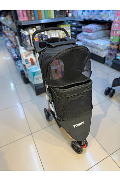 Tommy Evcil Hayvan Arabası Siyah 81*45.5*101cm Max 15kg