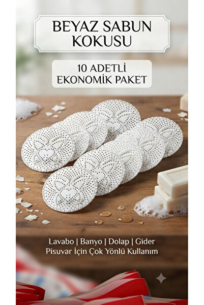Lunihome Beyaz Sabun Kokusu 10 Adet Lavabo Banyo Dolap Gider Pisuvar Süzgeci ...