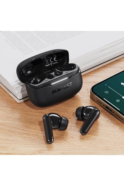 Acefast W5 TWS Earbuds with Hybrid ANC & ENC – 13mm Drivers, 6-Mic Noise Cancellation, 3 ANC Modes, Bluetooth 5.4, SBC/AAC & IPX4