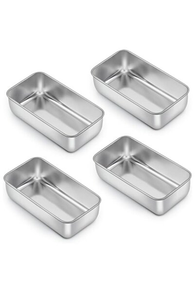 Generic Loaf Pan for Baking Bread, 9 x 5 Inch Stainless Steel Bread Pan, 4PCS...