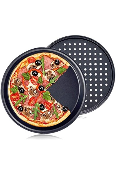 Generic Pizza Pan 12" Pizzas Baking Crisper Tray Non-Stick Bakeware Plate Pro...
