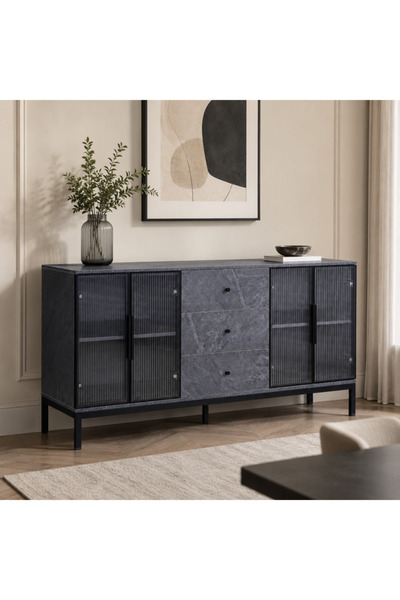 DEC4 Luxury Modern Wooden Buffet (160cm) for Premium Dining Rooms