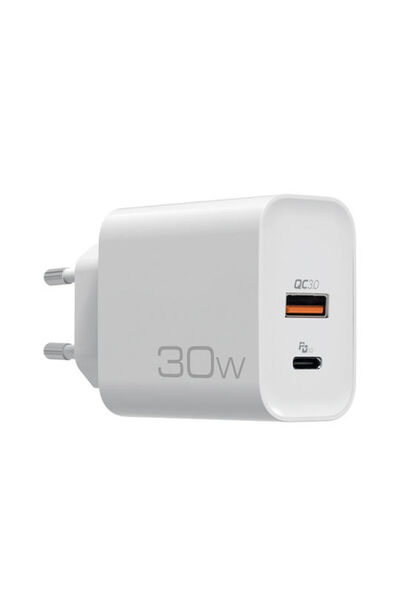 Nod Φορτιστής χωρίς καλώδιο με θύρα USB-A και θύρα USB-C, 30W Γρήγορη Φόρτιση...
