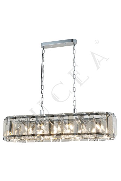 LUCEA Evonna Q26X92 Krom Yemek Masası Avize