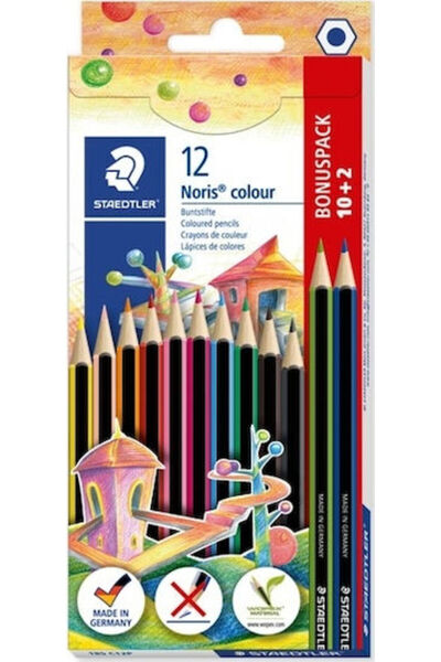 Staedtler Σετ Χρωματιστών Μολυβιών Noris Colour, Συσκευασία 1 τεμαχίου
