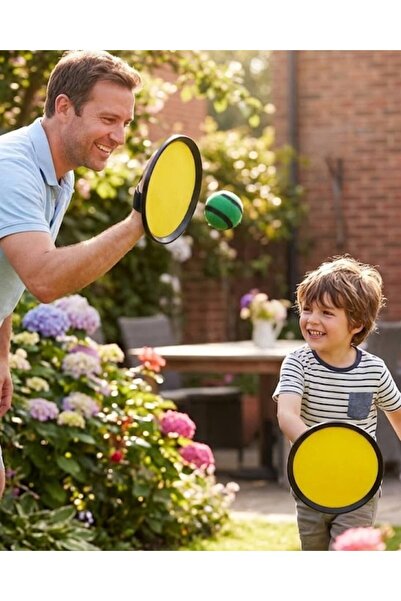 pınaxar 2-Person Velcro Ball Game Entertainment Set for Garden, Park, Beach