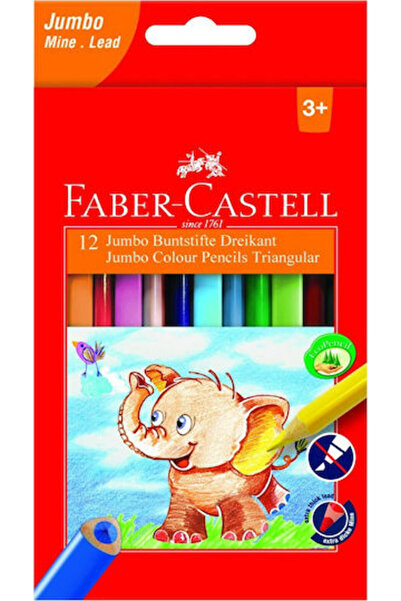 Faber Castell Φάμπερ-Κάστελ Σετ Χρωματιστών Μολυβιών Τζάμπο, Συσκευασία 1 τεμ...