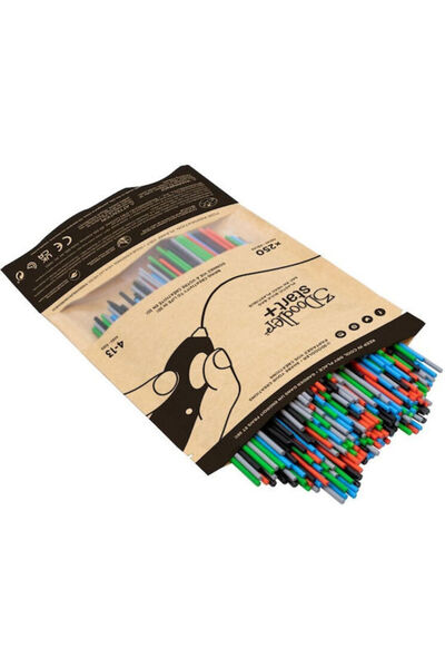 3Doodler Πρωτογενής Μείγμα Πλαστικών Υλικών 250 Κομποστοποιήσιμα Πλαστικά Μπλ...