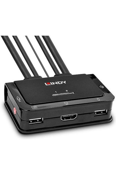 LİNDY 42340 Διακόπτης KVM & Δεδομένων με HDMI / USB 2.0 / Ήχο