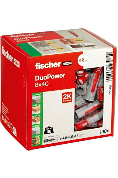 Fischer Duopower Oops Πλαστικό 8x40mm