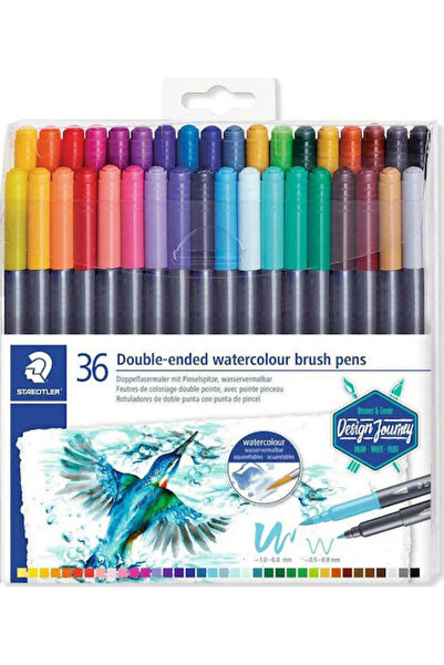 Staedtler Στυλό-πινέλα ακουαρέλας Μαρκαδόροι σχεδίου Διπλής μύτης 6mm Σετ 36 ...
