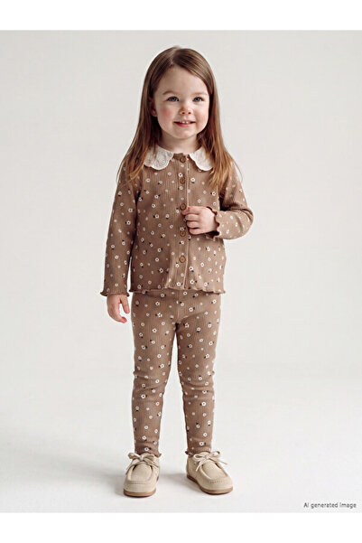 LC Waikiki Sparkling Choices Floral Baby Collar Girl's Set from Shining Store