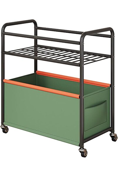 GENERAL Extra Large Toy Chest with Wheels, Toy Storage Organizer for Kids Met...