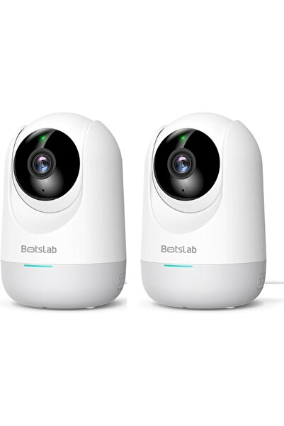 Botslab 2-Pack C212 Indoor Security Cameras, 2K WiFi Home Surveillance with M...