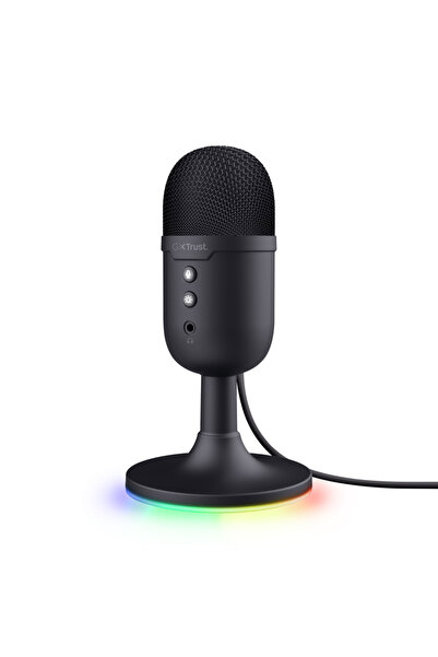 Trust Microfon gaming GXT 234 Yunix USB negru, RGB, cardioid, mute
