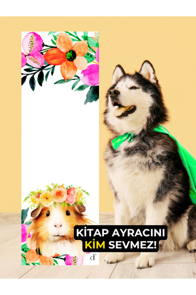 Sevimli Hayvanlar Kitap Ayracı - Tasarımını Seç