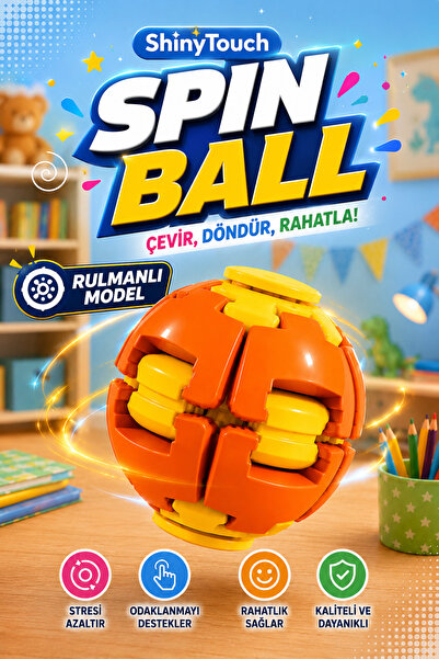 ShinyTouch Rulmanlı Spin Ball - Stres Azaltıcı Dönen Topaç Top