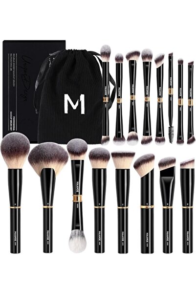 MAANGE Manji Makeup Brush in Brush Shape Made of Aluminum and Synthetic, Coff...