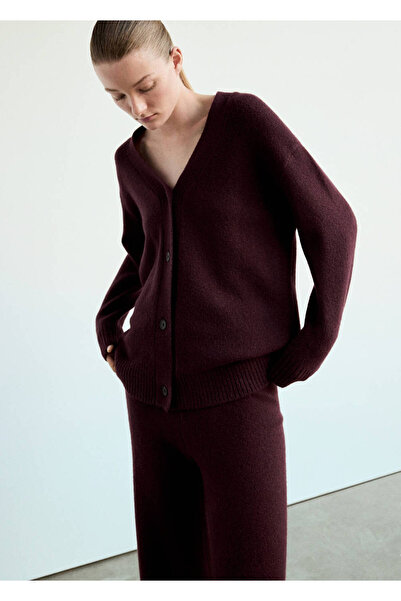 MANGO Woman Düğmeli triko pijama hırka