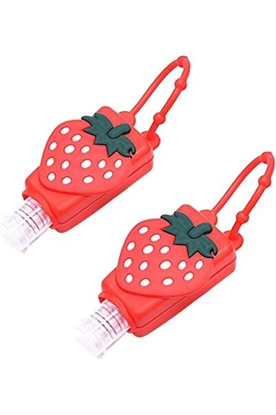 GENERAL 2 Pcs Sanitizer Holder for Bags, Sanitizer Seychain, Cute Strawberry ...