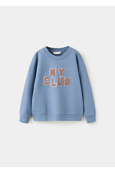 MANGO Baby Dokulu pamuklu sweatshirt