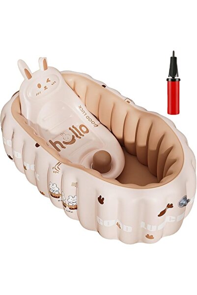 Generic Inflatable Tub Infant Non-Slip Seat Foldable Shower Accessories Pump ...
