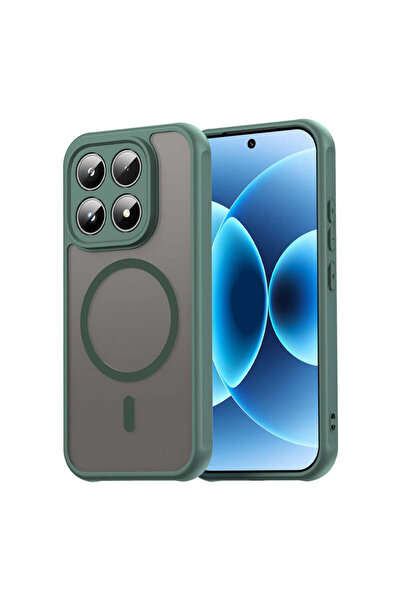 Techsuit Husă pentru Xiaomi 17, HaloFrost II MagSafe, auriu - verde