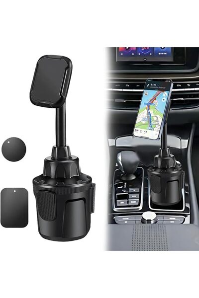 SWIUKPHE Car Cup Holder Phone Mount, Magnetic Adapt to 360° Rotation, Motorcy...