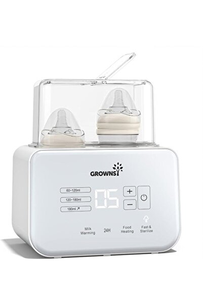 GROWNSY Bottle Warmer 9-in-1 with LCD/Timer, Warms Evenly, Food Defrost BPA-F...