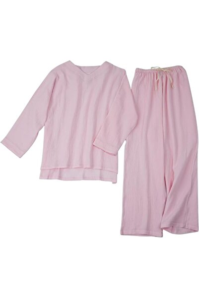 GENERAL Pajamas Sets for Men&Women 100% Pure Cotton Gauze Lightweight & Breat...