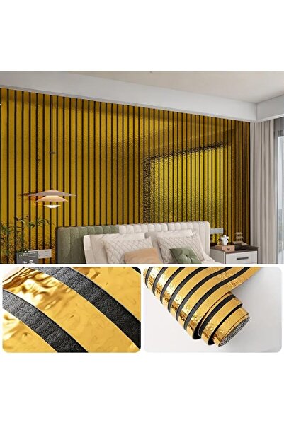 NOAEOU Thickened Grille Grain Wallpaper - 3D Wall Panels Roll 300cm x 40cm Se...