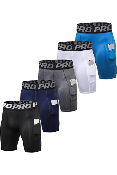 GENERAL Compression Shorts for Men 1 or 3 or 5Pack Sports Anti-Chafing Underw...