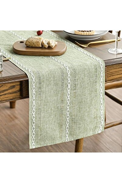 Artoid Mode Latte Beige Rustic Cotton Blend Table Runner, 13x72 Inch Seasonal...
