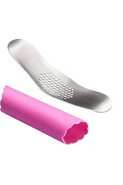 SYOSI Heavy Duty 304 Stainless Steel Garlic Press and Rocker Mincer with Food...