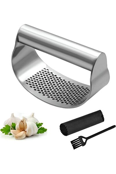 Generic 3 in1 Professional Stainless Steel Garlic Crusher Set with PP HandleU...