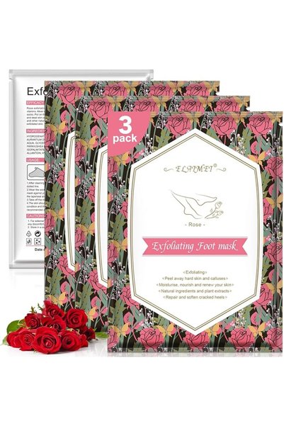 ELAIMEI Foot Peeling Mask,3 Pack Ultra Foot Mask for Cracked Skin, Exfoliatin...