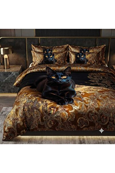 Elmas Dizayn Special Design Brand Double Duvet Cover Set Organic Satin & Cott...