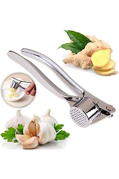 HALAMODO Stainless Steel Portable Garlic Crusher Ginger Mincer Squeezer Press...