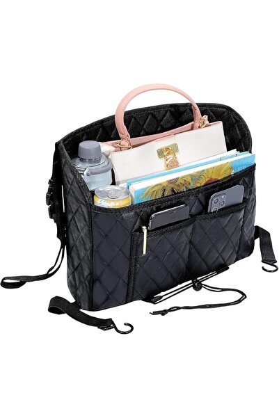 X SPRING Car Net Pocket Handbag Holder, Mesh Organizer with Multiple Storage ...