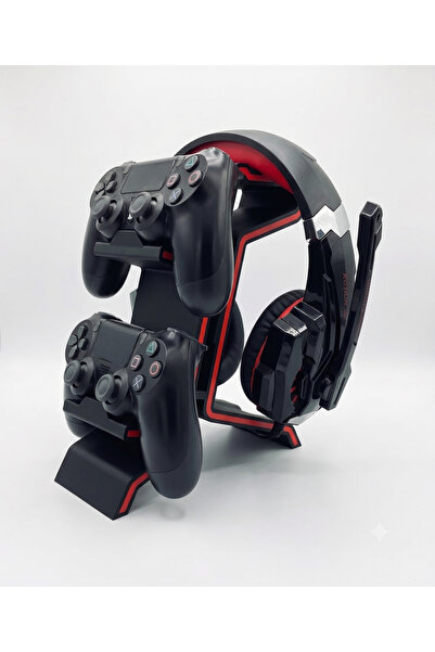 Miralux 2’li Kumanda - Joystick ve Kulaklık Standı -Siyah– PS4 / PS5 Uyumlu –...