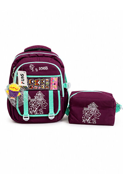 FUNS Children's Primary School Backpack and Thermal Lunch Bag 2-Piece School ...