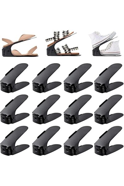 GoldenLike Shoe Slots Organizer, Adjustable Shoe Stacker Storage Space Saver,...