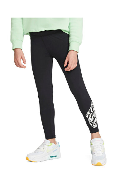 Nike Τυπωμένα κολάν 36H495-023 Μαύρο 4-5