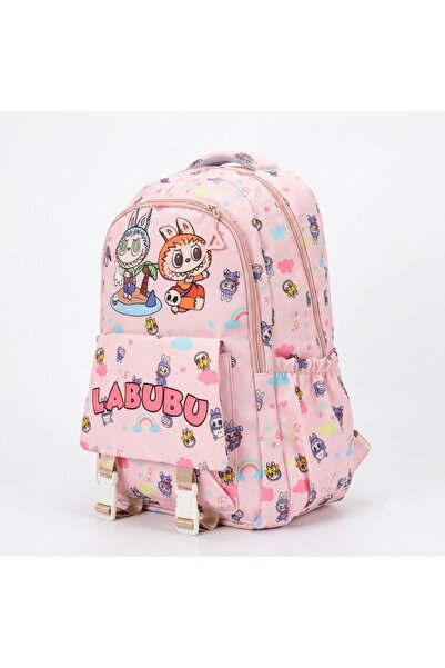 MORANO Labubu Kids' School Backpack Unisex Multi-Pocket Lightweight Bag Back ...
