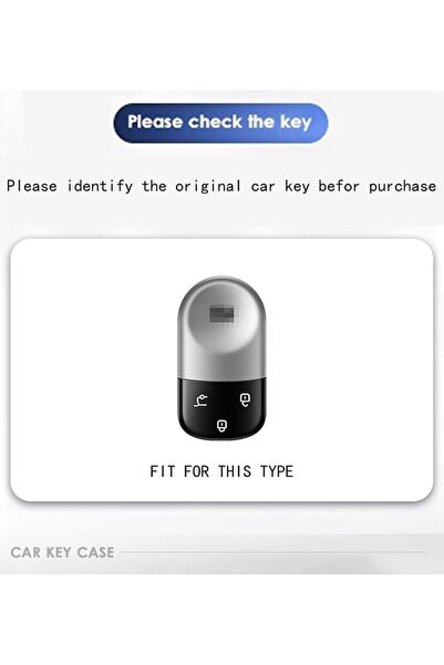 sheful Premium Nappa Leather Car Key Fob Cover Fit for ROX 01 2024 2025 Acces...