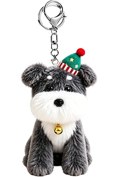 GENERAL Cute Plush Christmas Puppy Bag Charm for Backpack, Kawaii Car Keychai...