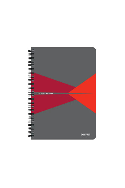 Leitz Office Notebook, Pp, Fsc Certification, Recyclable, A5, 90 Sheets, Spir...