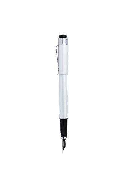 Diplomat Stilou Magnum, Cu Penita Ef, Din Otel Inoxidabil - Pearl White, Alb,...