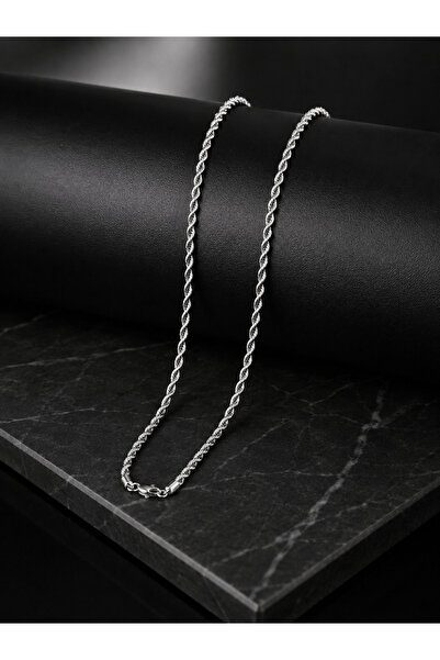 G Sport POLO Silver Color Steel Chain Necklace (80cm 3mm)