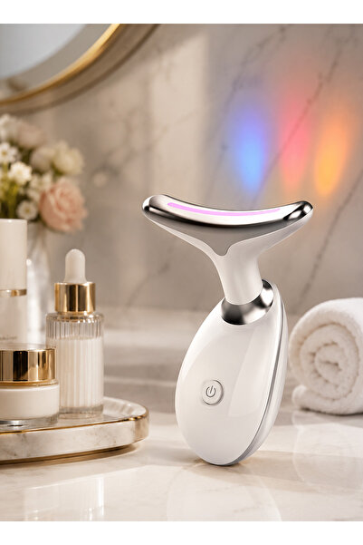 Yallabena Portable 3-Color LED Photon Neck Massager, Skin Care and Lifting De...